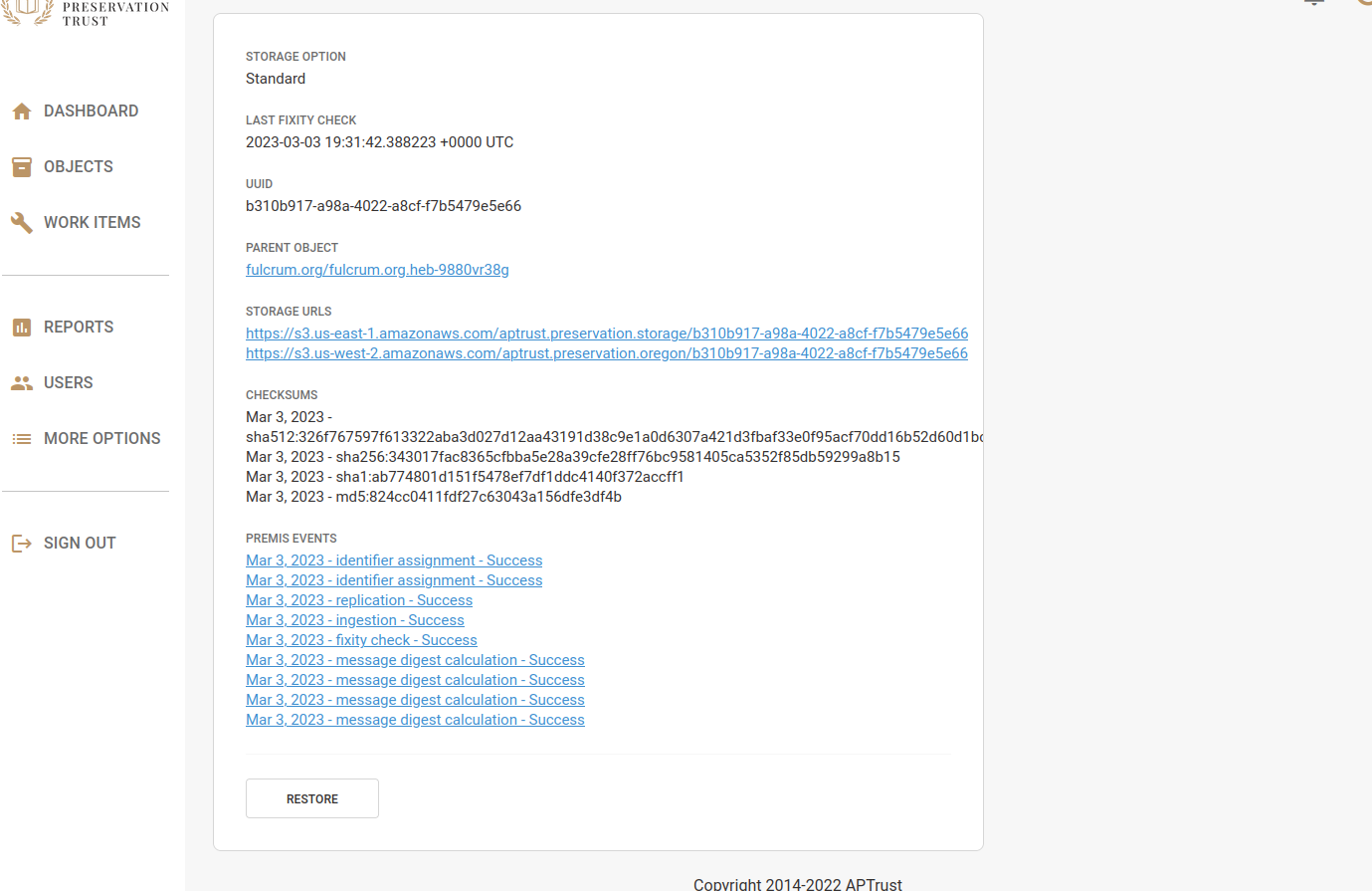 File detail view - bottom