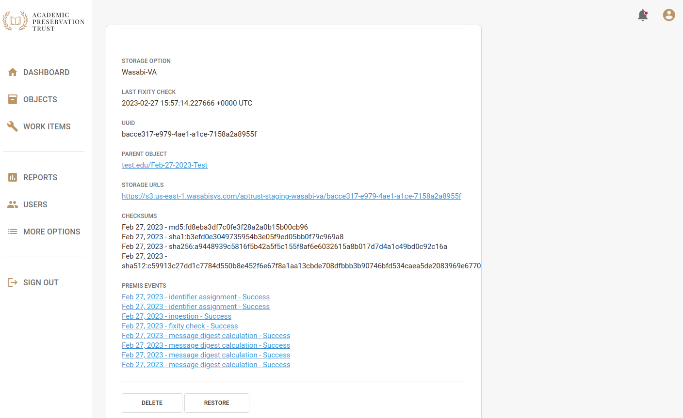 File detail view - bottom